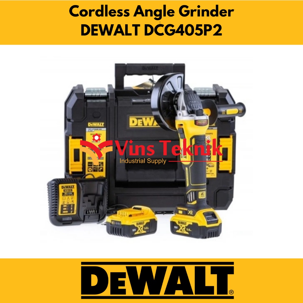 Mesin Gerinda Baterai Dcg405 Dewalt Cordless Grinder Dcg 405 20Volt