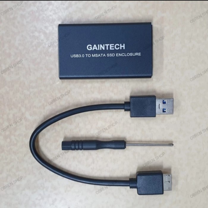 Terlaris Casing Ssd Msata Usb 3.0 / Case Enclosure Msata Ssd
