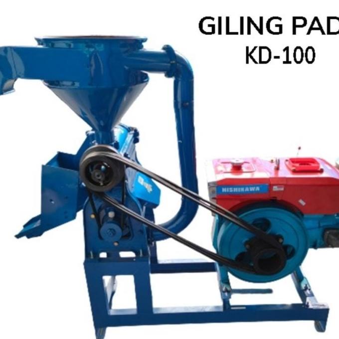 ,,,,,,,] Mesin Giling Padi Mahkota KD 100 / Rice Mill Mahkota KD-100 + Diesel
