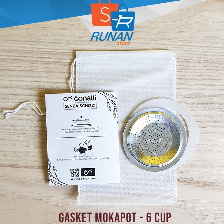 ➟ Mokapot Seal Filter 6 Cup Gasket Moka Pot Sparepart Conalli Seal Karet ✧ ❤