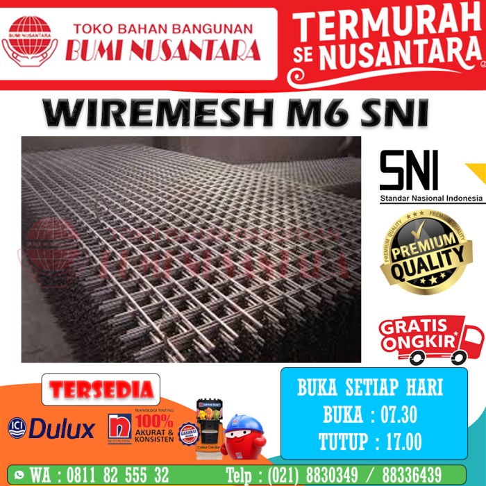 Bestseller Wiremesh M6 Full Sni Wire Mesh 6Mm Full