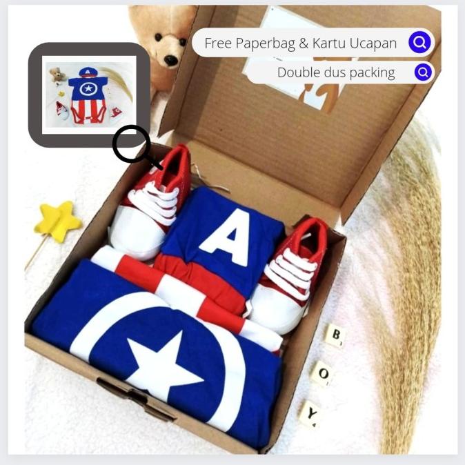 

Hampers Baby Boy Captain America kado bayi laki-laki