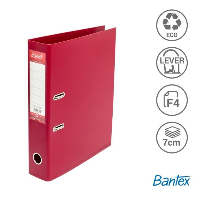 

Terlaris Bantex Lever Arch File Ordner Plastic Folio 7Cm Maroon 1465 14