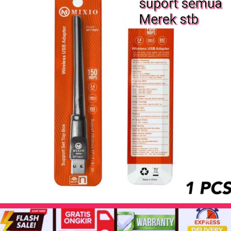 ✻EdW Dongle Stb Mixio Adapter Wifi Set top Box Suport semua merek ✣ ⁎