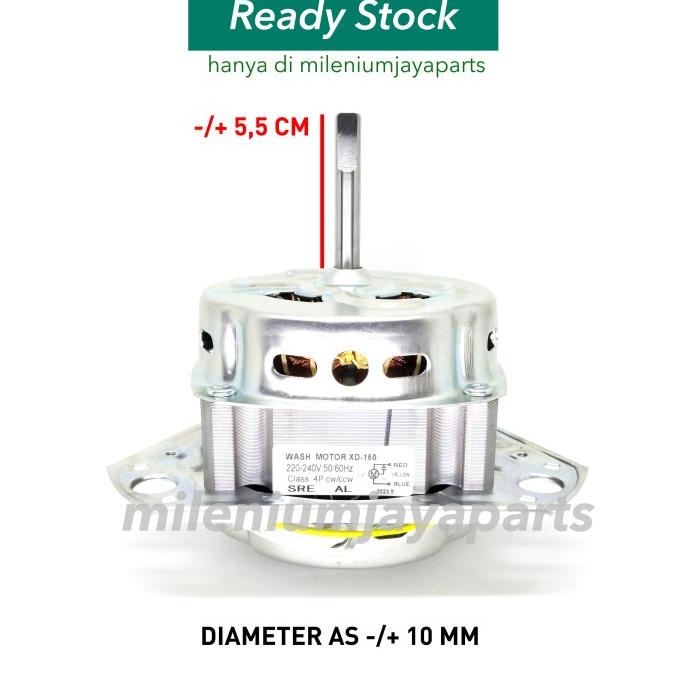 Dinamo Mesin Cuci 10 mm Panasonic / Washing Motor 150 Watt Siap Kirim 200