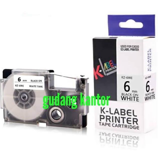 

Promo!! K LABEL Printer 6mm - use Compatible Casio EZ Label Tape 6 mm