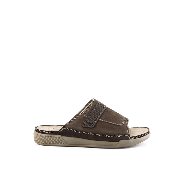 Sandal Hush Puppies Original Pria Capit Warna coklat Santai Bermerk Viral Asahi Hiro Slide Cowo Leat