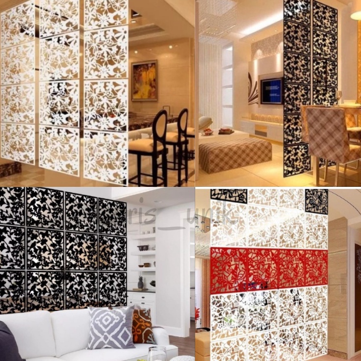 ➞ PALING DICARI  Partisi Ruangan VINTAGE Minimalis Bebas Ukuran Dekorasi Rumah Pembatas Rumah Penyek