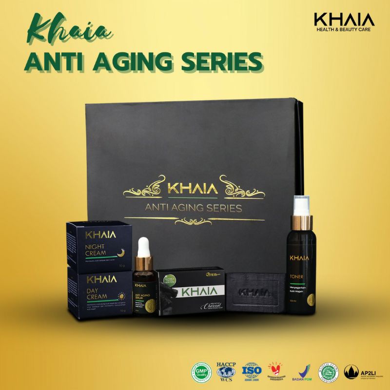 paket komplit skincare khaia  anti aging-flekhitam-penuaandini