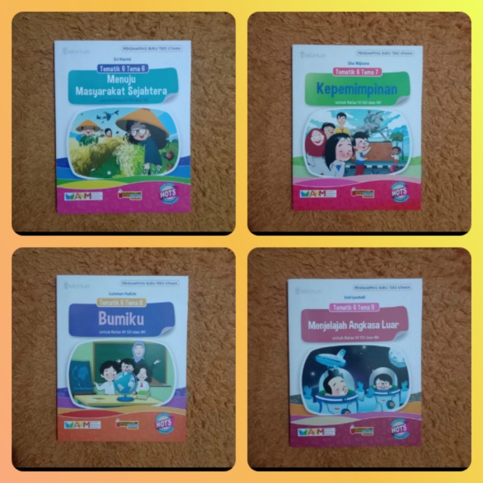 PROMO BUKU TEMATIK SD KELAS 6 TEMA 6-9 SMT 2 PLATINUM TIGA SERANGKAI AKM TERBARU