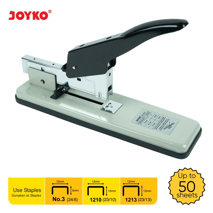 

Terlaris Heavy Duty Stapler / Stepler Heavy Duty Joyko Hd-12A/13