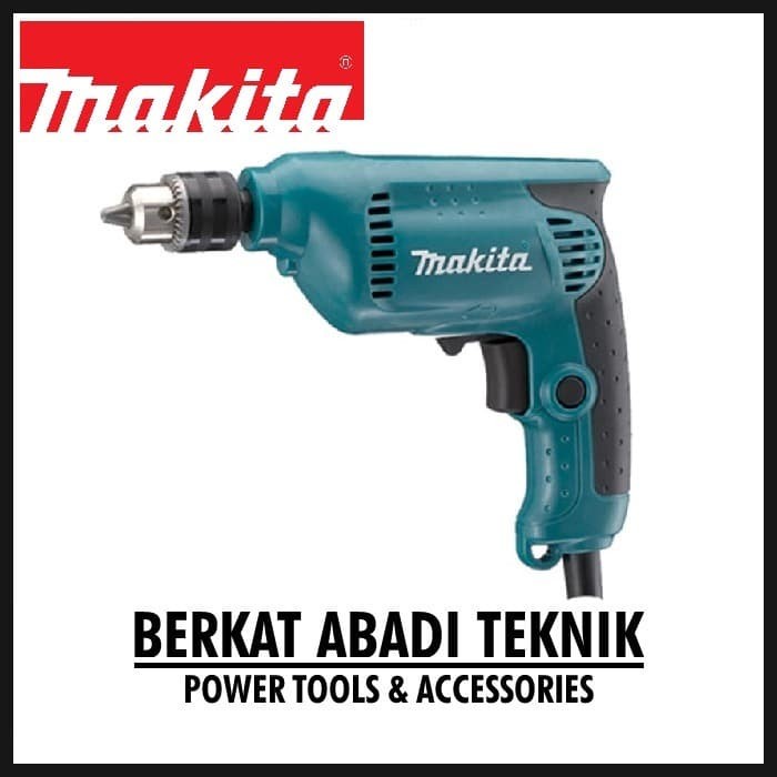 MAKITA 6412 Bor Listrik 10mm Tangan Kayu Besi Bolak Balik Mesin