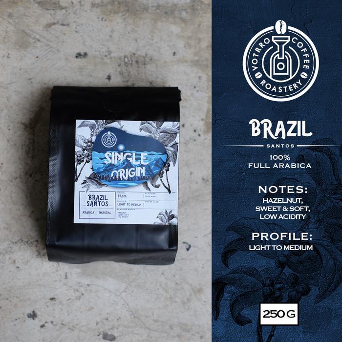 

Biji Kopi Arabika Brazil Santos Natural 250G - Roasted