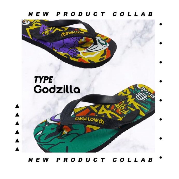 SANDAL SWALLOW X NUMBER 61 - TIPE GODZILLA - LTD ED 1/800