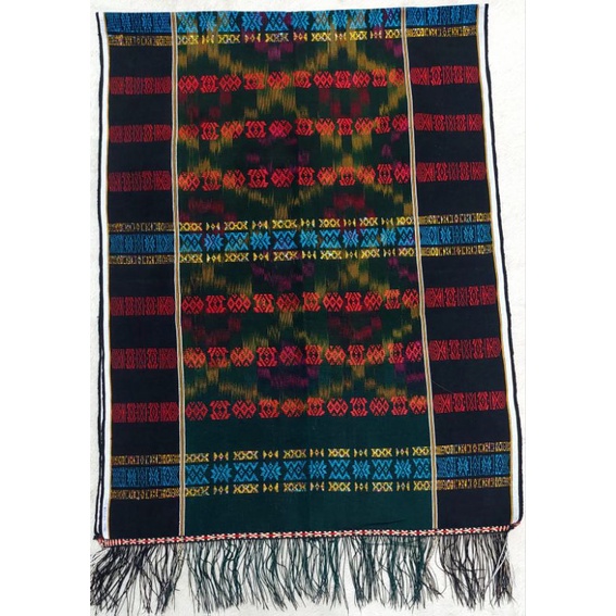 Uis nipes semisutra dasar hijau tua mix hitam