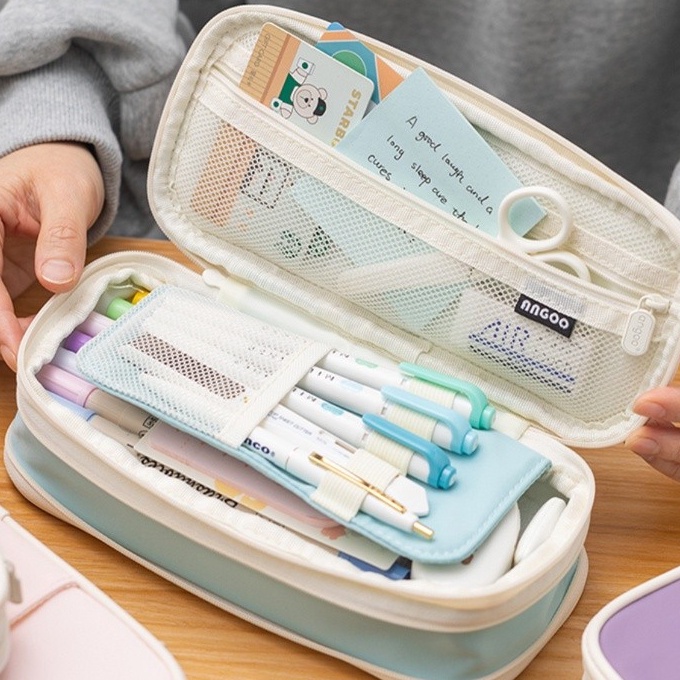 

(OS㊚.J◆> Kawaii Pensil Kapasitas Besar Pensil Tas Kantong Dudukan Kotak untuk Anak Perempuan Kantor Siswa Alat Tulis Organizer Perlengkapan Sekolahviral.