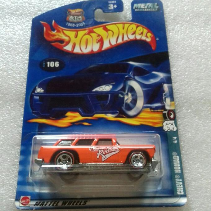 HOT WHEELS CHEVY NOMAD. REDLINES SERIES 2002. HIGHWAY 35 ANNIVERSARY.