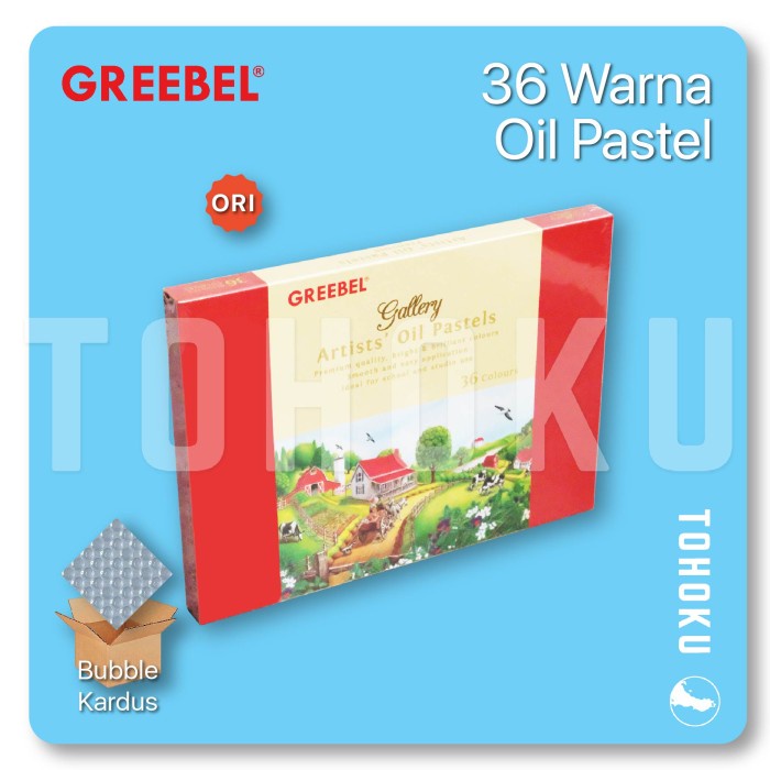

(Packing Aman) Gallery by Greebel 36 Warna Artist Oil Pastel Crayon
