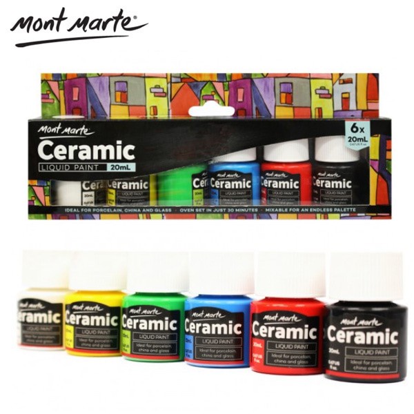 

Mont Marte Ceramic Liquid Paint Set 6 x 20ml