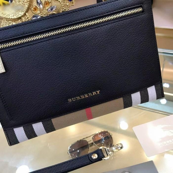 Tas Clutch Pouch Handbag Kulit Cowok Cewek Pria Wanita Branded Import