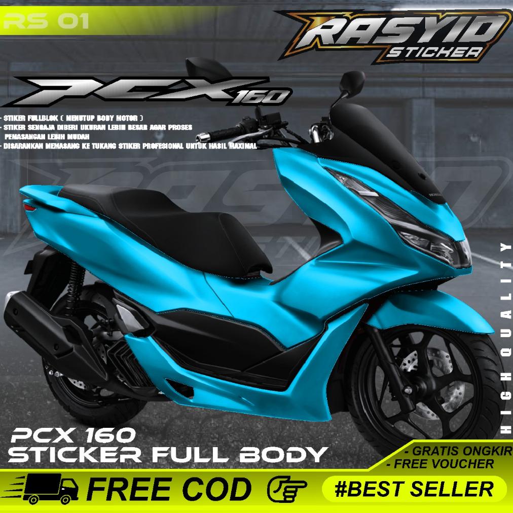 Decal Stiker PCX 160 Polos Full Body 2022-2023 - Decal PCX 160 NEW 2022-2023 Terbaru Desain Polos Te