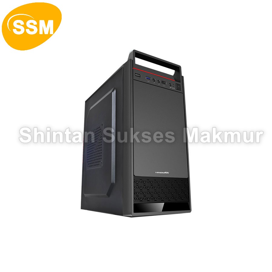 VenomRX Casing PC Inarius M-ATX with PSU Powercore 300W