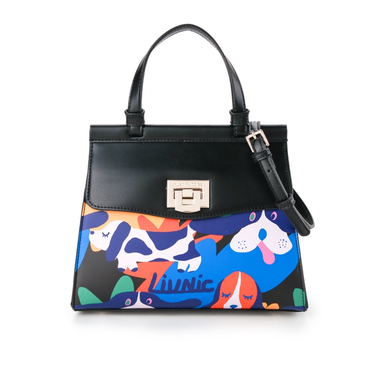 Tas Hand Bag Hush Puppies Original Wanita Top Handle Material PU Party Branded Trend Jovene M Cewek