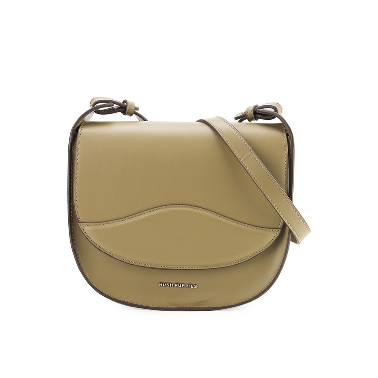 Tas Selempang Hush Puppies Original Wanita Bahu Kompartemen utama dengan penutup flap Kantor Ori Mod