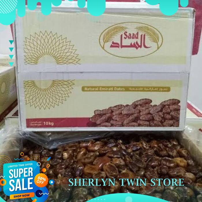 

KORMA - KURMA SAAD - KURMA EMIRATES SAAD ENAK ( HARGA PER KARTON) 10KG BEST PRODUK