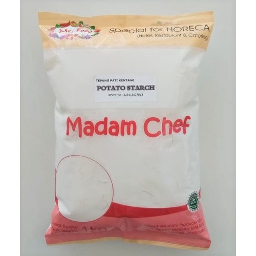 

Terlaris Potato Starch / Tepung Pati Kentang Mr. Food 1000Gr