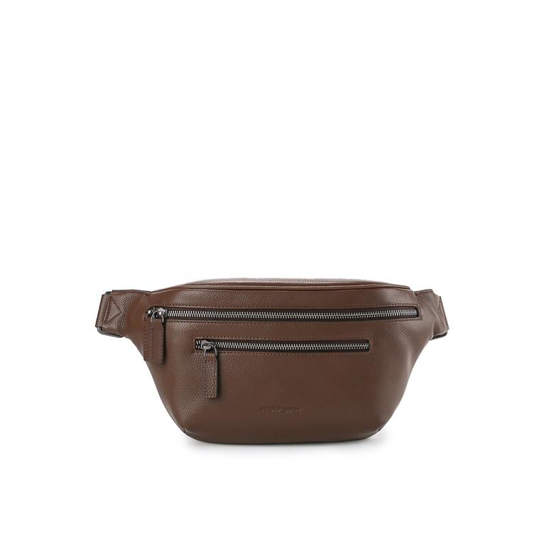 Tas Pinggang Hush Puppies Original Pria Waist 1 kantong depan dengan resleting Nikah Ori 100% Keren 