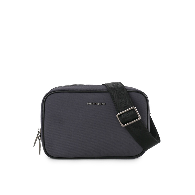 Tas Selempang Hush Puppies Original Pria Sling 1 kantong belakang dengan resleting Dinner Branded Vi