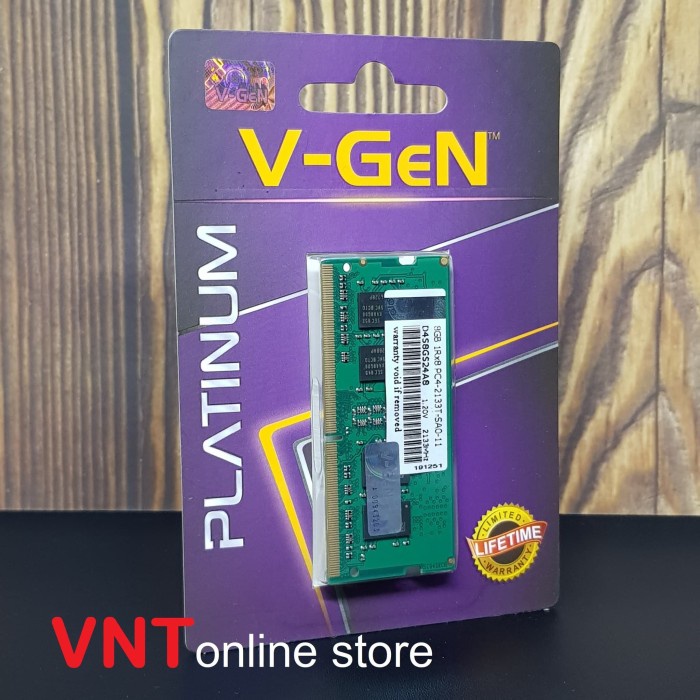 Sodimm Ddr4 8Gb Pc 17000 / 2133Mhz Ram 8 Gb 2133 Mhz Platinum V-Gen Bestseller Ram