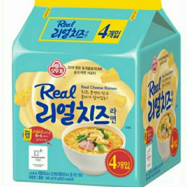 

Ottogi Real Cheese Ramen 540 Gram (4Pack) Bestseller Mie Impor