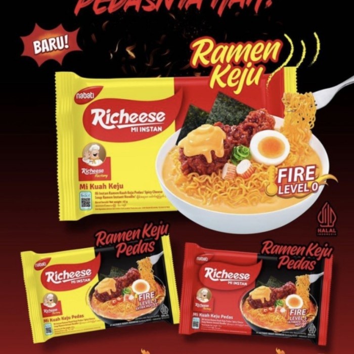 

Mie Richeese Ramen Keju Kuah Level 3 Per Dus Bestseller Mie Impor
