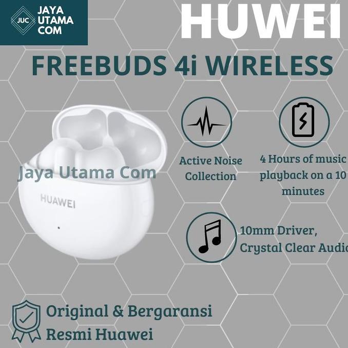 TER-UPDATE HUAWEI FREEBUDS 4I WIRELESS EARPHONE ORIGINAL FREE CASE #ORIGINAL
