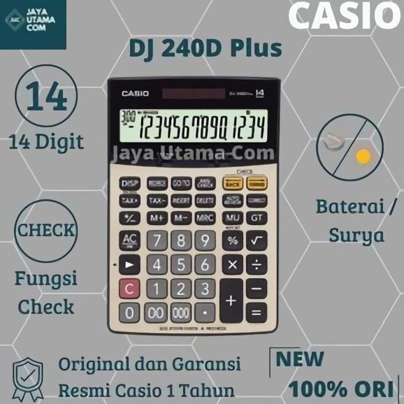 

TER-UPDATE KALKULATOR CASIO DJ 240 D PLUS #ORIGINAL