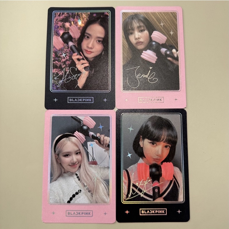 BLACKPINK JISOO JENNIE ROSE LISA POB PHOTOCARD BENEFIT LIGHTSTICK Ver 2 Ktown4u