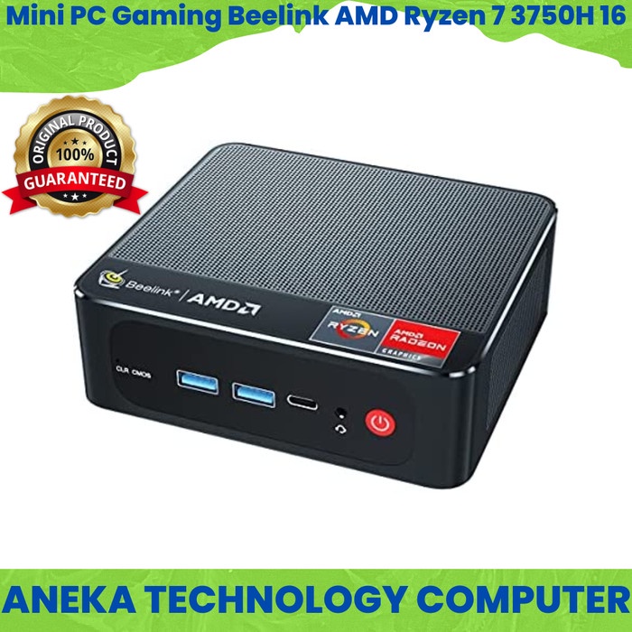 Terlaris Mini Pc Gaming Beelink Amd Ryzen 7 3750H 16/500Gb Nvme Windows 11 Pro