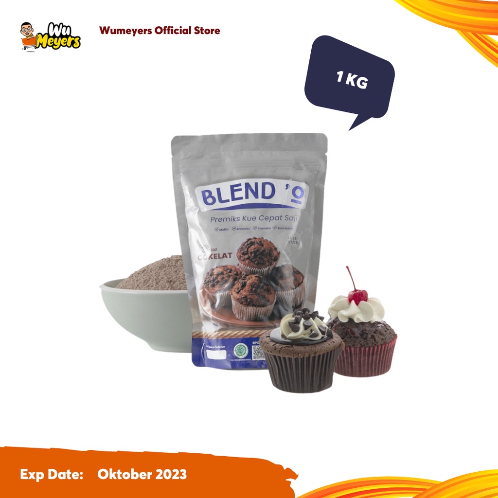 

Blend' O Prex Kue Cepat Saji- Coklat (Muffin-Brownies - Cupcake - Bolu Kukus)