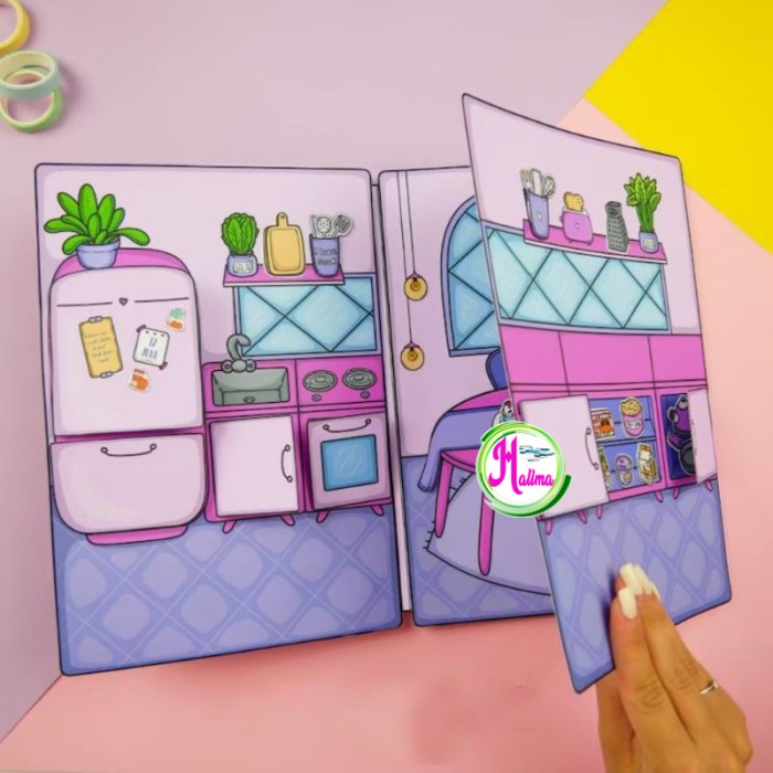 HOT SALE SHOPIA HOUSE PAPER DOLL MAINAN EDUKASI ANAK PEREMPUAN QUITE PAPER BOOK TERMURAH