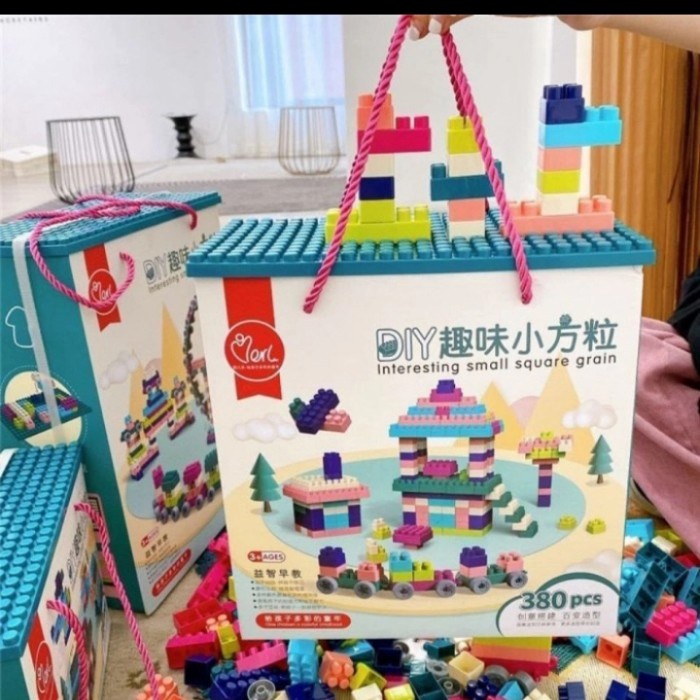 FLASH SALE INTERESTING BUILDING BLOCK ,DIY SMALL SQUARE GRAIN TERMURAH
