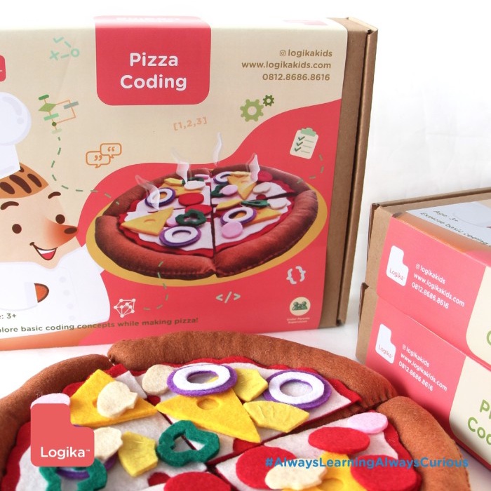 PROMO LOGIKA KIDS - PIZZA CODING - MAINAN EDUKASI ANAK CODING TERMURAH