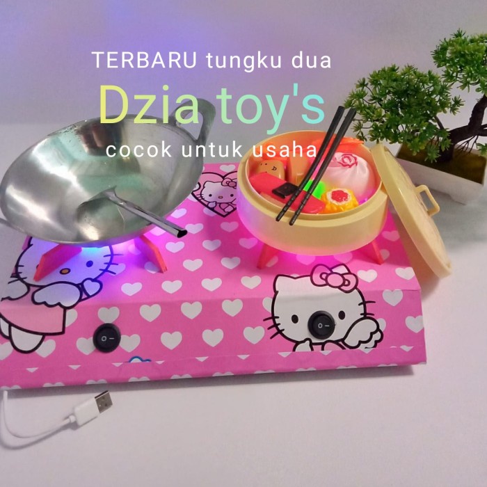 DISKON SPESIAL KOMPOR MAINAN ANAK 2 TUNGKU TERMURAH