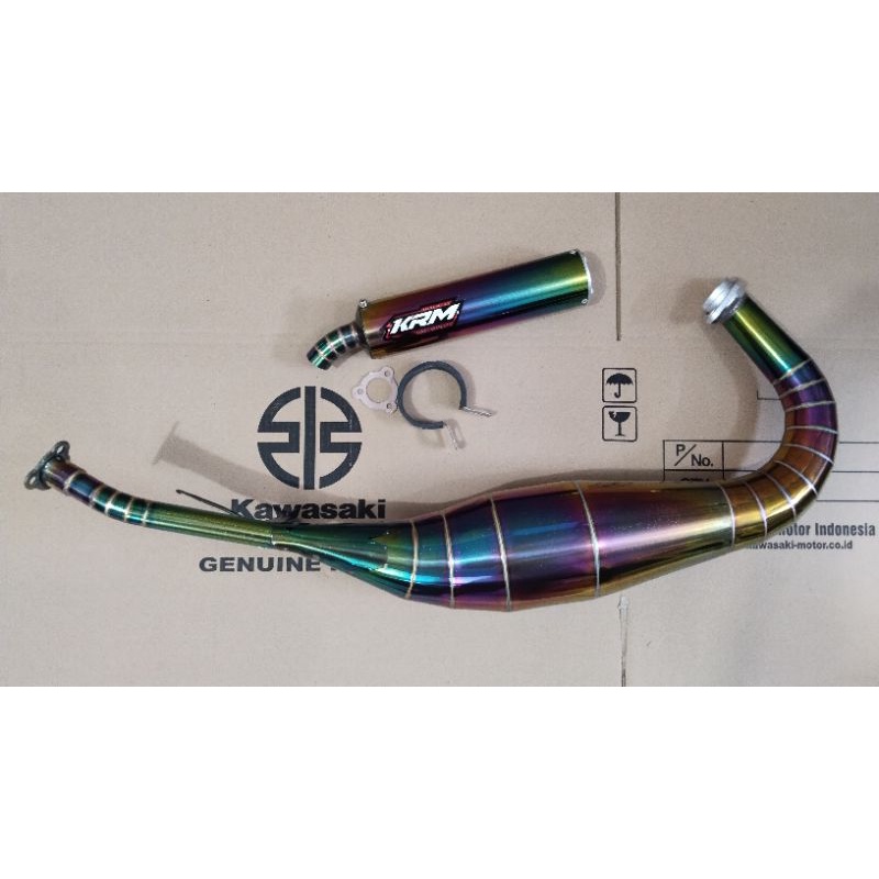 knalpot ninja 2Tak ninja150 warna pelangi stanlies