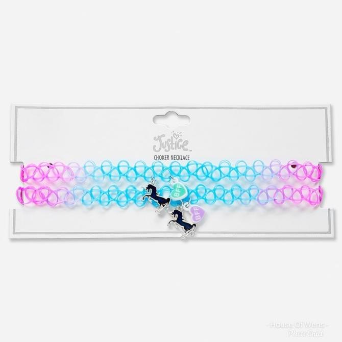 TER-UPDATE JUSTICE BFF MOOD UNICORN CHOKER X2 - KALUNG BFF JUSTICE #ORIGINAL