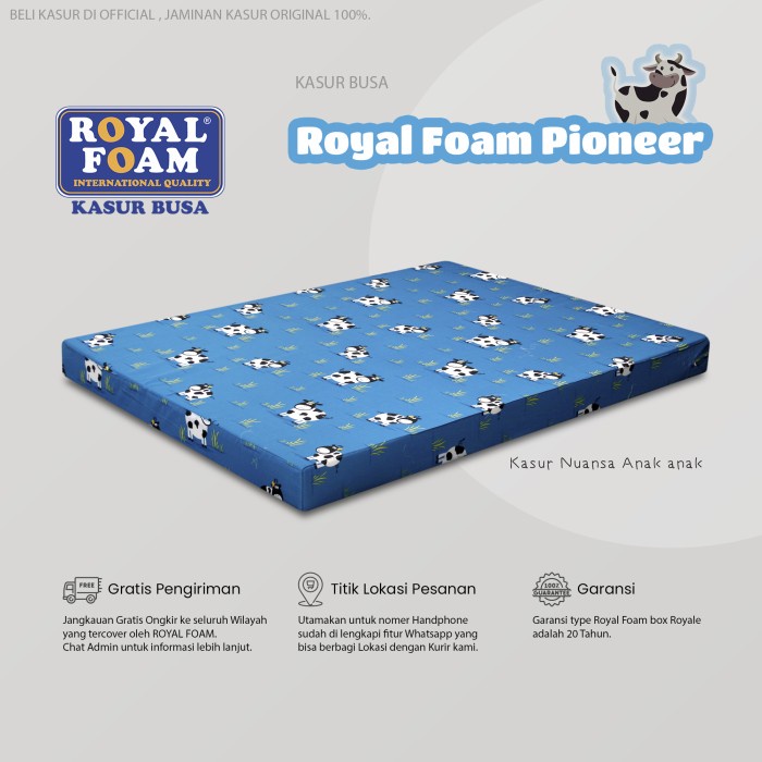 Kasur Busa Pioneer Royal Foam Single Size