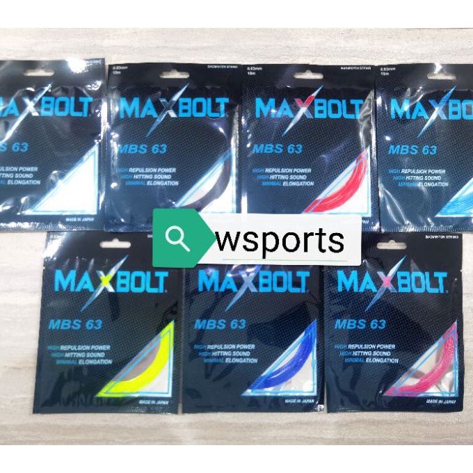 Terbaik Senar Badminton Maxbolt MBS 63 MBS63 Original 