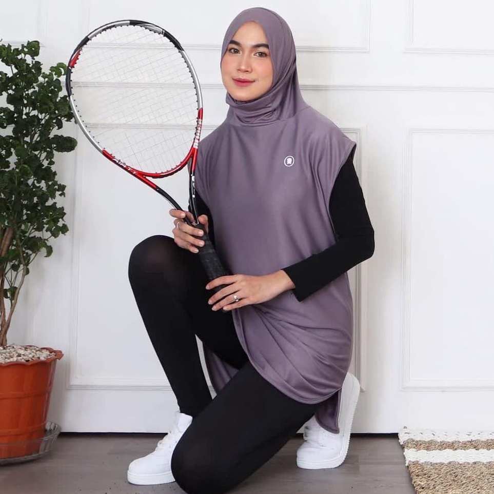 12.12 HARGA GROSIR Jilbab Rompi Sporty Jumbo XL Jersey Premium grosir