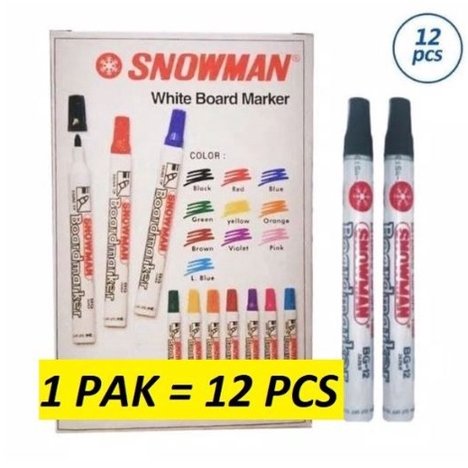 

Harga Termurah'(12pc) SPIDOL WHITEBOARD SNOWMAN BG 12 / SEPIDOL PAPAN TULIS ABG 12 / SPIDOL PAPAN TULIS BISA DIHAPUS